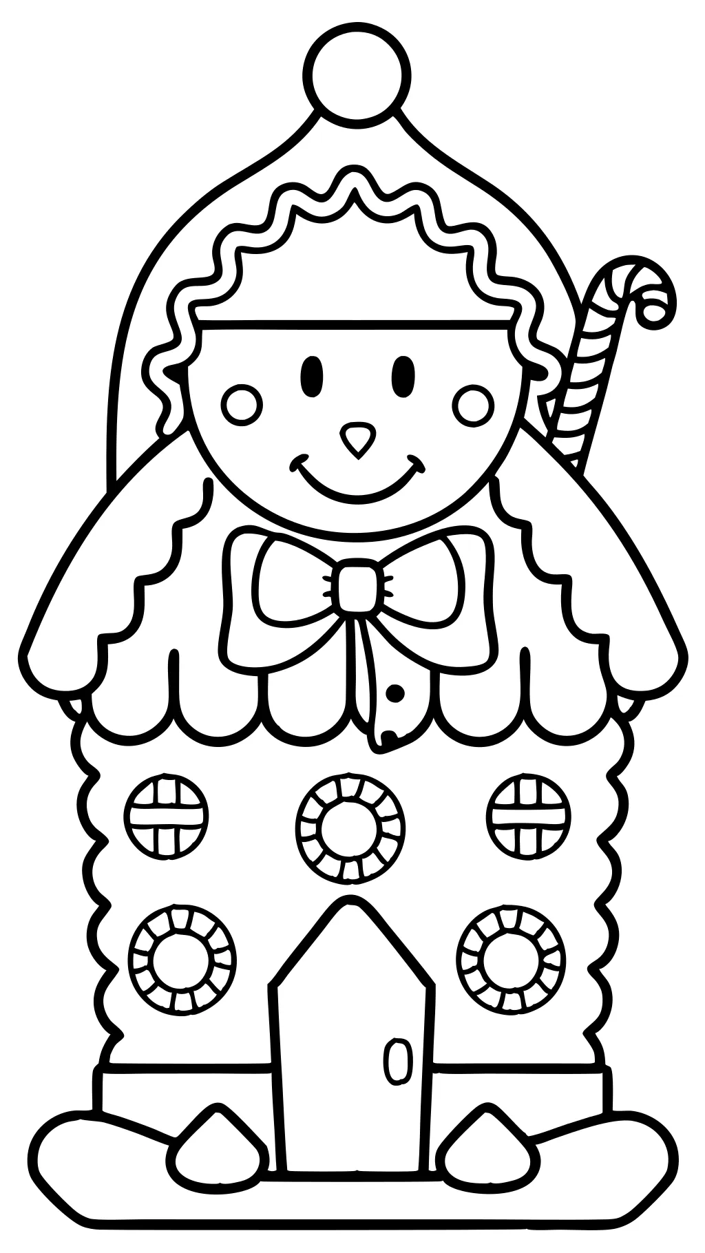 gingerbread coloring pages